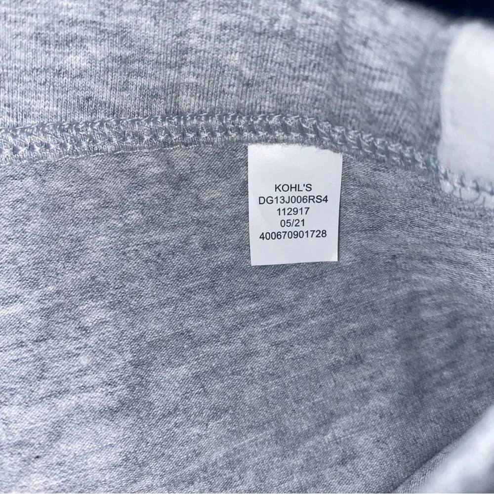 SO Girl’s XL Gray Varsity Style “Favorite Leggings” 3 White Side Stripes - Picture 7 of 7